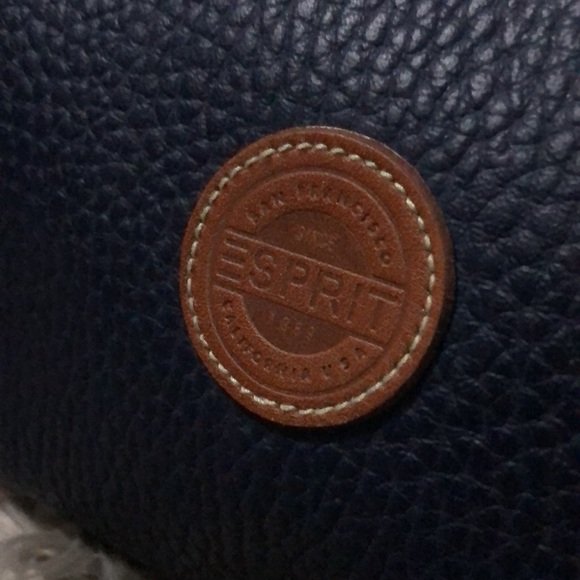 Vntg Esprit Crossbody With One of a kind DIY Vera Bradley Strap-8x5-Navy/Brown - Picture 3 of 14